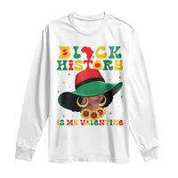 Black History Is My Valentine Long Sleeve Shirt Women Gift For February - Wonder Print Shop