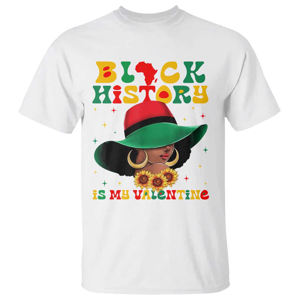 Black History Is My Valentine T Shirt Women Gift For February - Wonder Print Shop