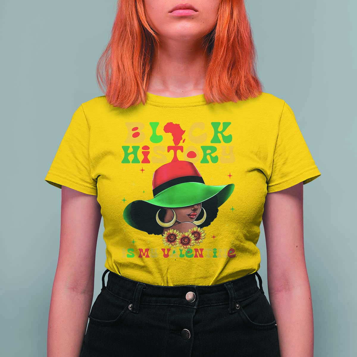 Black History Is My Valentine T Shirt For Women Women Gift For February - Wonder Print Shop