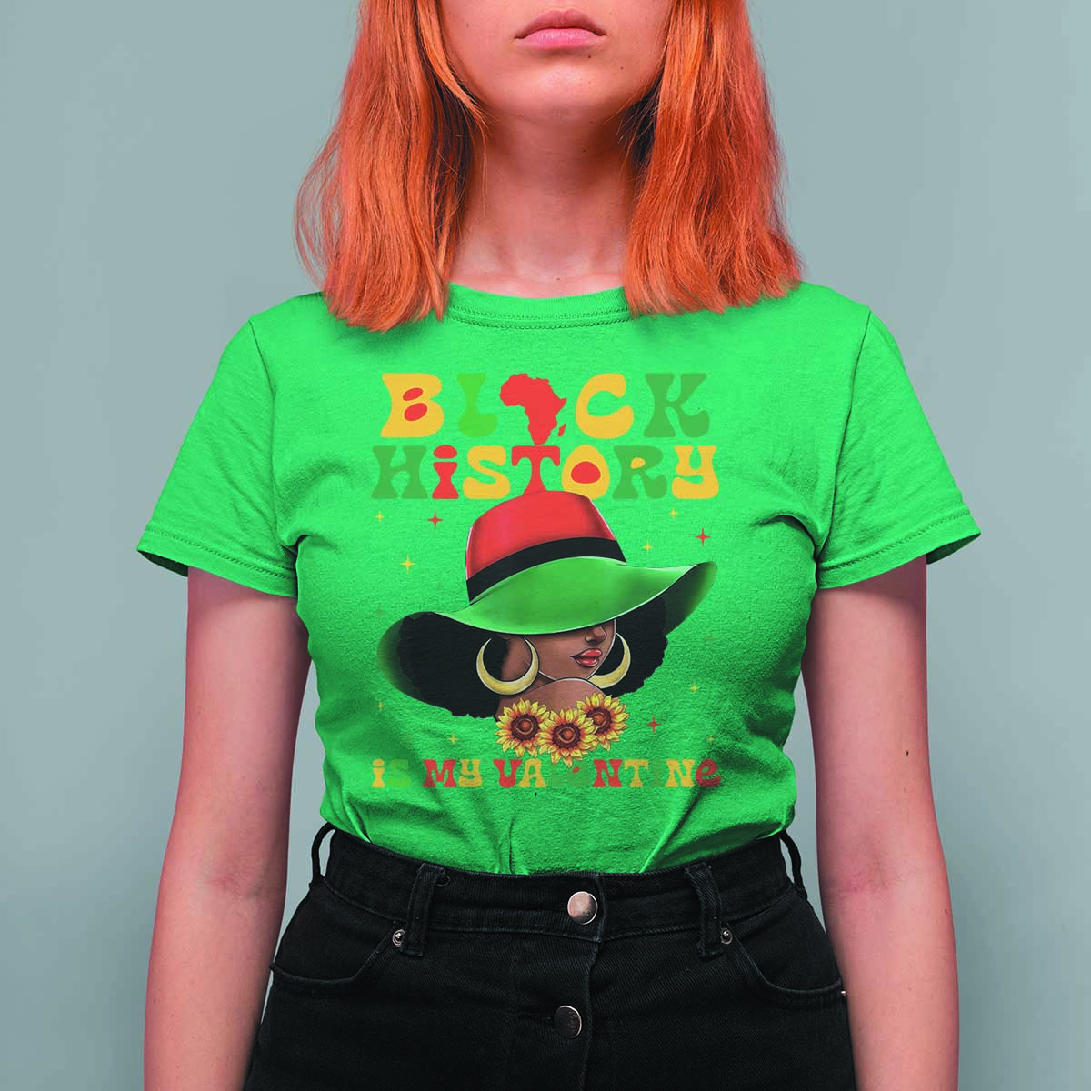 Black History Is My Valentine T Shirt For Women Women Gift For February - Wonder Print Shop