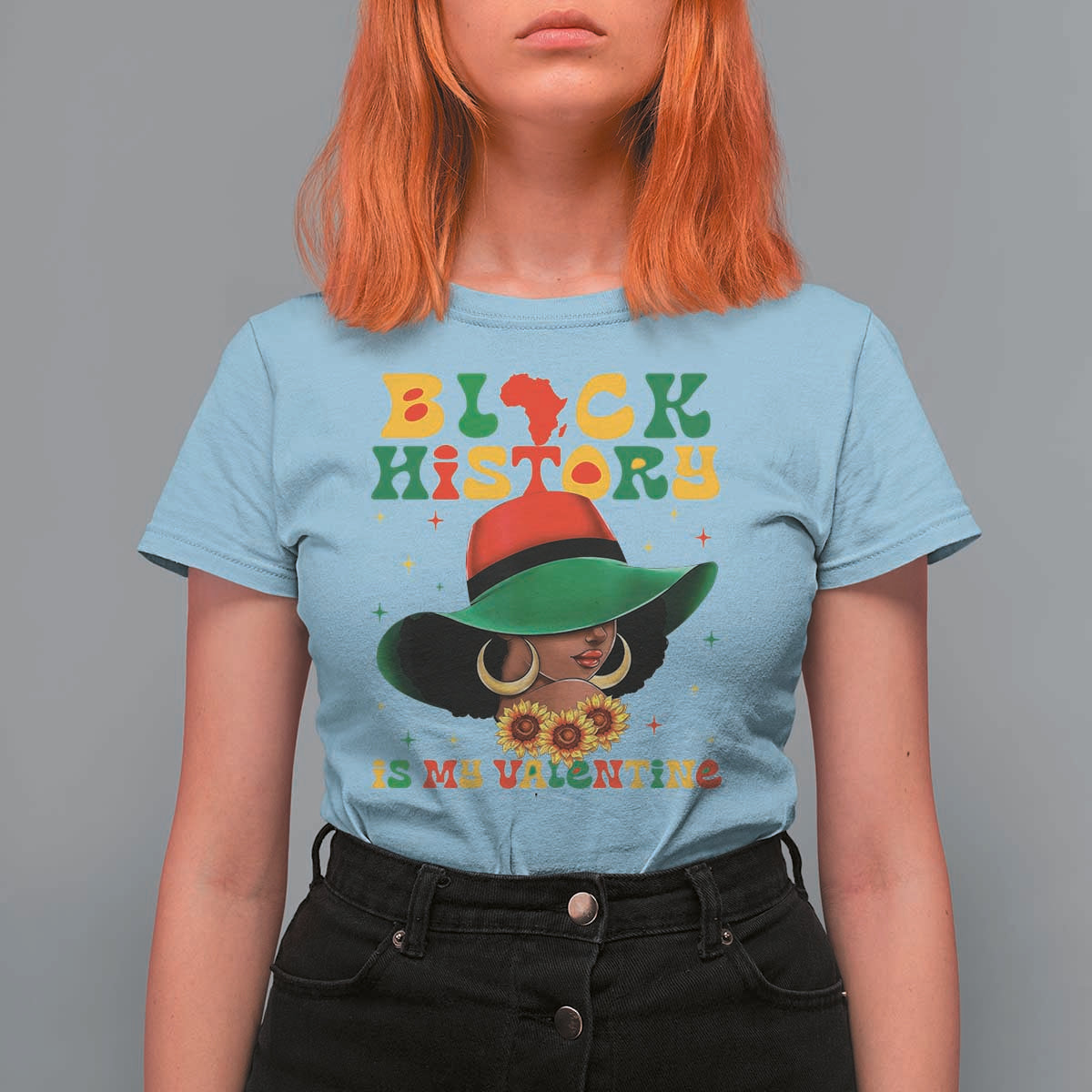 Black History Is My Valentine T Shirt For Women Women Gift For February - Wonder Print Shop