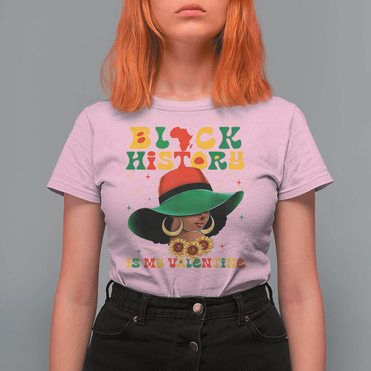 Black History Is My Valentine T Shirt For Women Women Gift For February - Wonder Print Shop