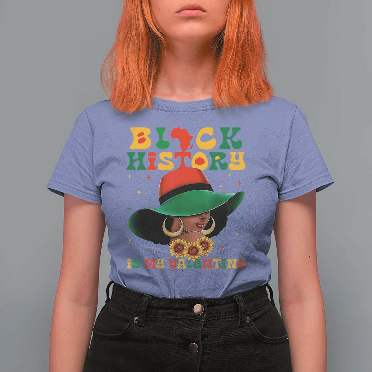 Black History Is My Valentine T Shirt For Women Women Gift For February - Wonder Print Shop