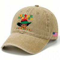 Black History Is My Valentine Washed Cotton Baseball Cap Women Gift For February