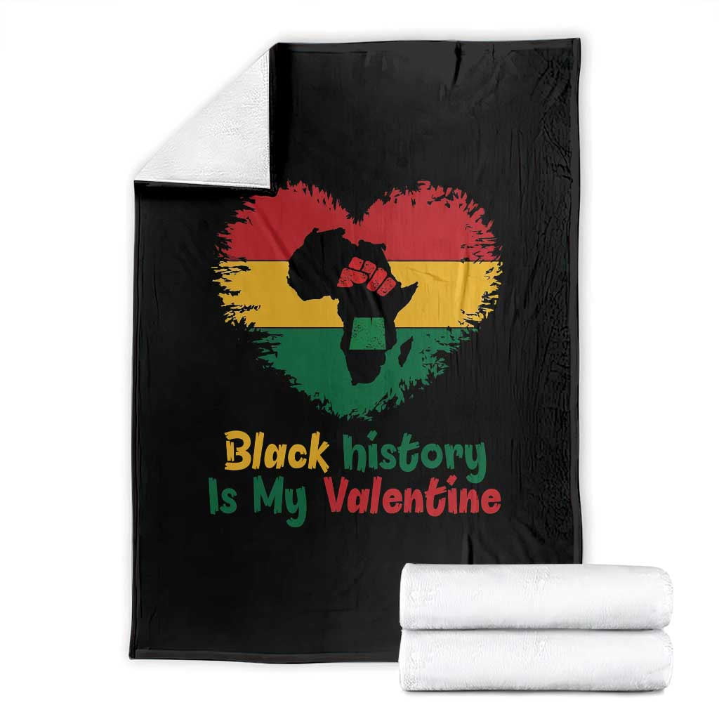 African American Women Pride Throw Blanket Black History Is My Valentine - Wonder Print Shop