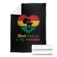 African American Women Pride Throw Blanket Black History Is My Valentine - Wonder Print Shop