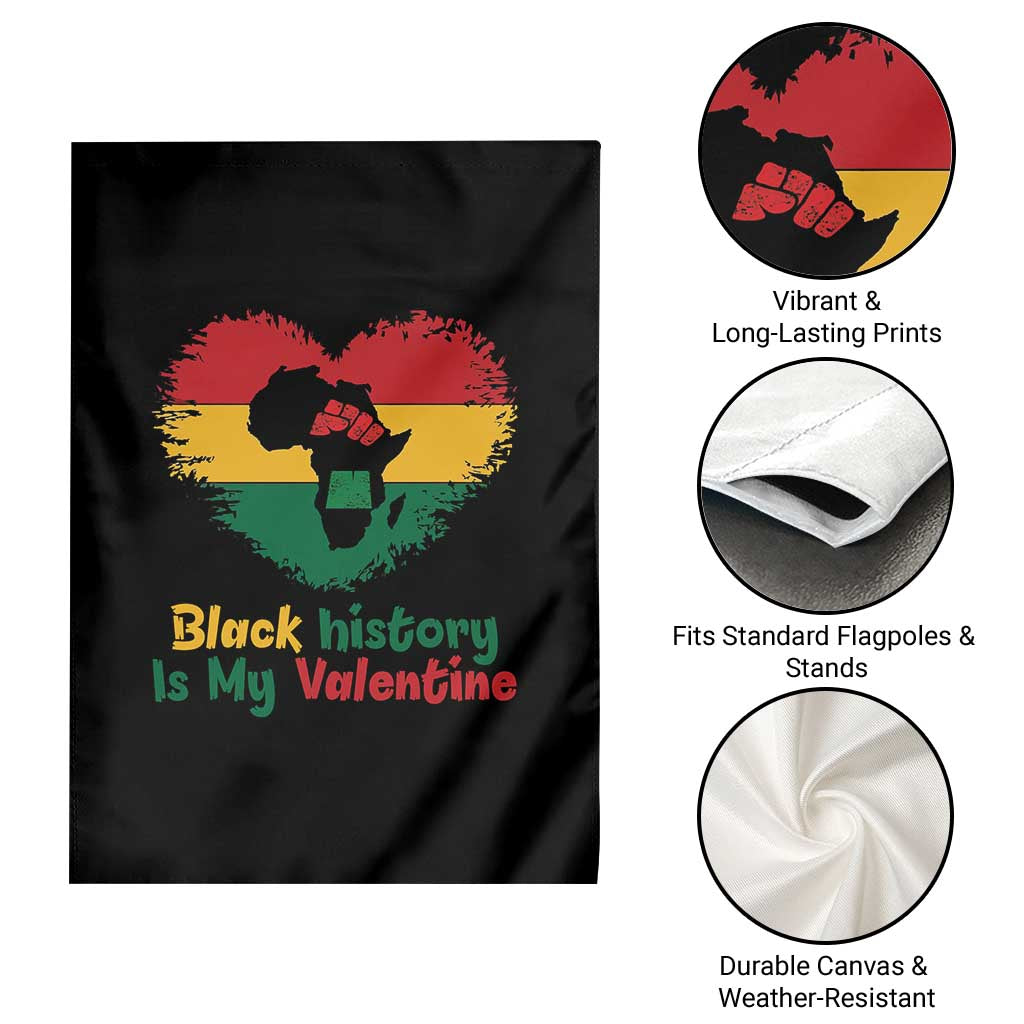 African American Women Pride Garden Flag Black History Is My Valentine - Wonder Print Shop