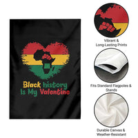 African American Women Pride Garden Flag Black History Is My Valentine - Wonder Print Shop