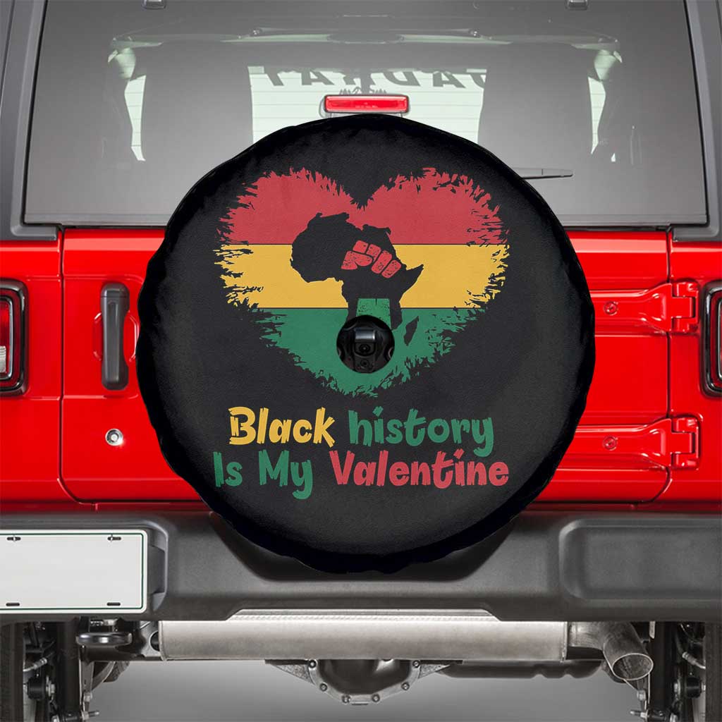 African American Women Pride Spare Tire Cover Black History Is My Valentine - Wonder Print Shop