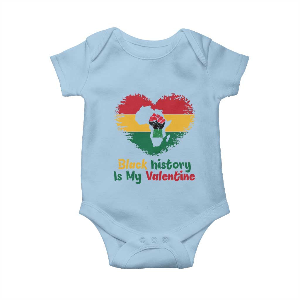 African American Women Pride Baby Onesie Black History Is My Valentine - Wonder Print Shop