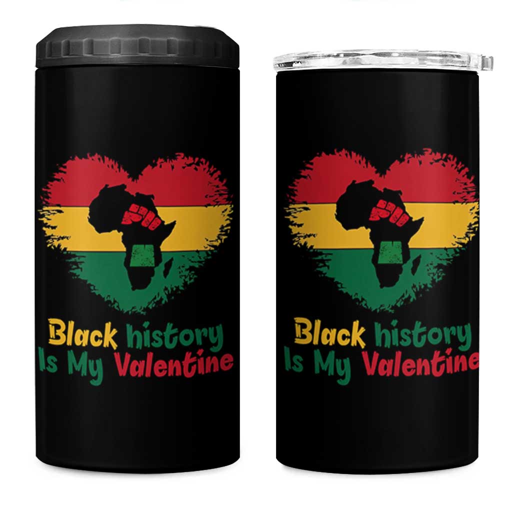 African American Women Pride 4 in 1 Can Cooler Tumbler Black History Is My Valentine - Wonder Print Shop