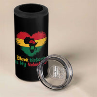 African American Women Pride 4 in 1 Can Cooler Tumbler Black History Is My Valentine - Wonder Print Shop
