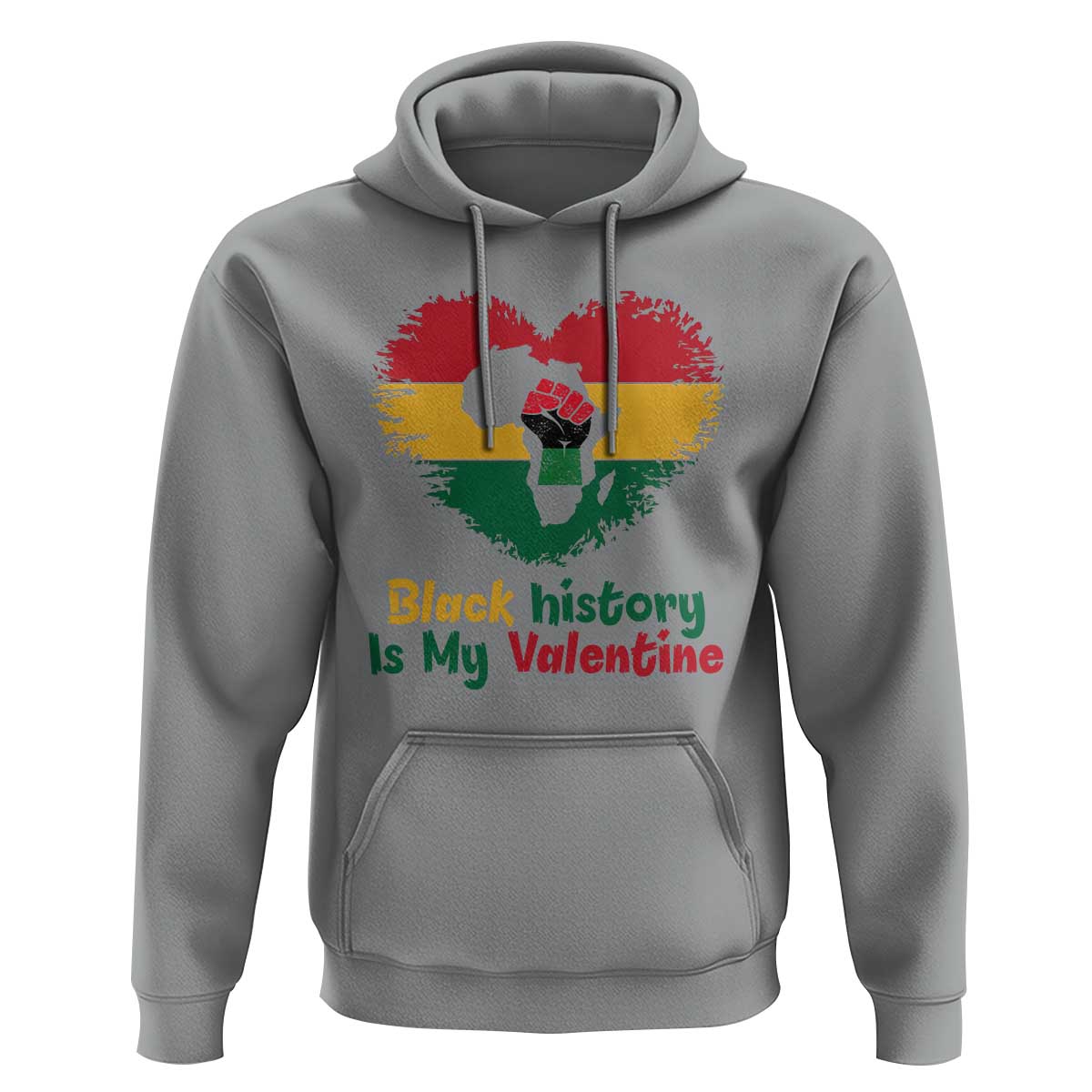 African American Women Pride Hoodie Black History Is My Valentine - Wonder Print Shop