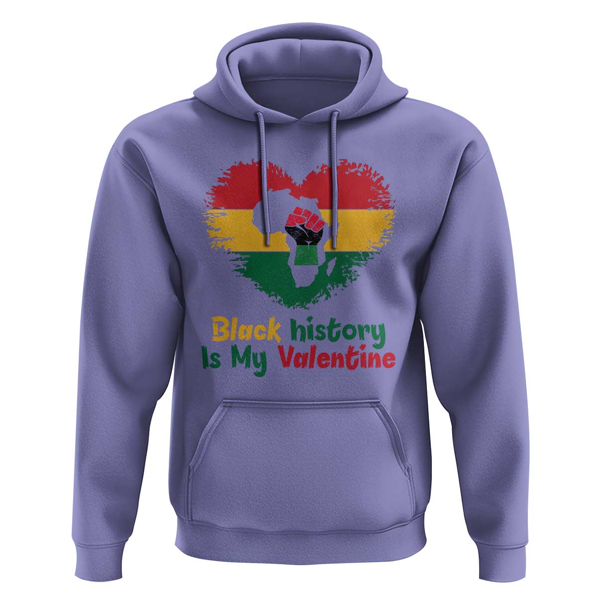 African American Women Pride Hoodie Black History Is My Valentine - Wonder Print Shop