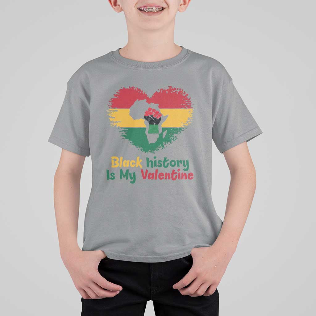 African American Women Pride T Shirt For Kid Black History Is My Valentine - Wonder Print Shop