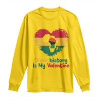 African American Women Pride Long Sleeve Shirt Black History Is My Valentine - Wonder Print Shop