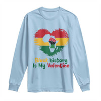 African American Women Pride Long Sleeve Shirt Black History Is My Valentine - Wonder Print Shop