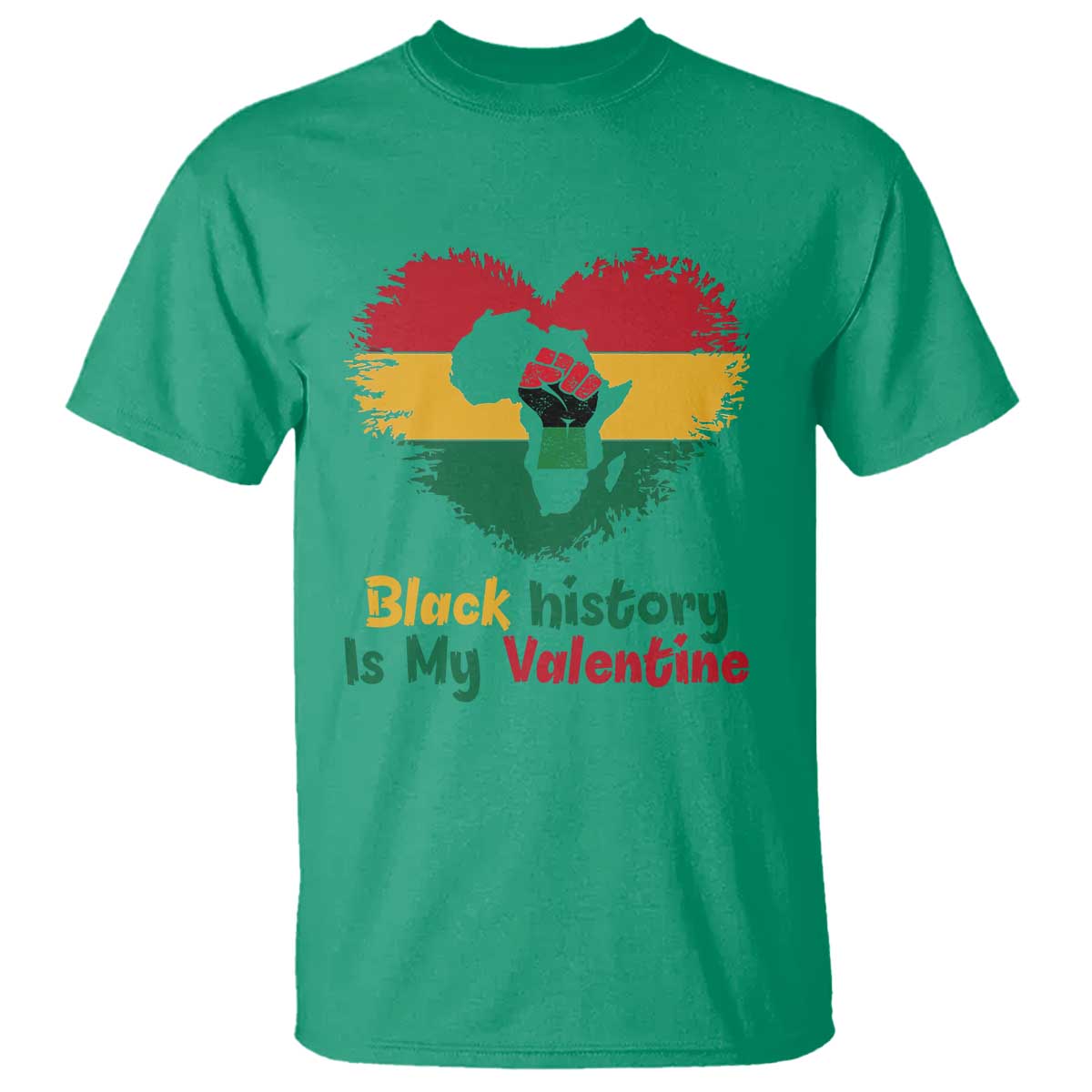 African American Women Pride T Shirt Black History Is My Valentine - Wonder Print Shop