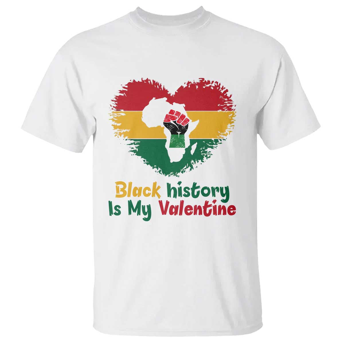 African American Women Pride T Shirt Black History Is My Valentine - Wonder Print Shop
