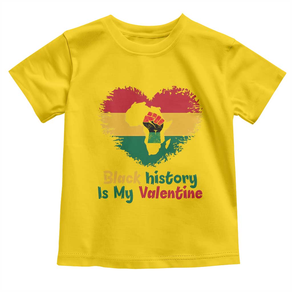 African American Women Pride Toddler T Shirt Black History Is My Valentine - Wonder Print Shop