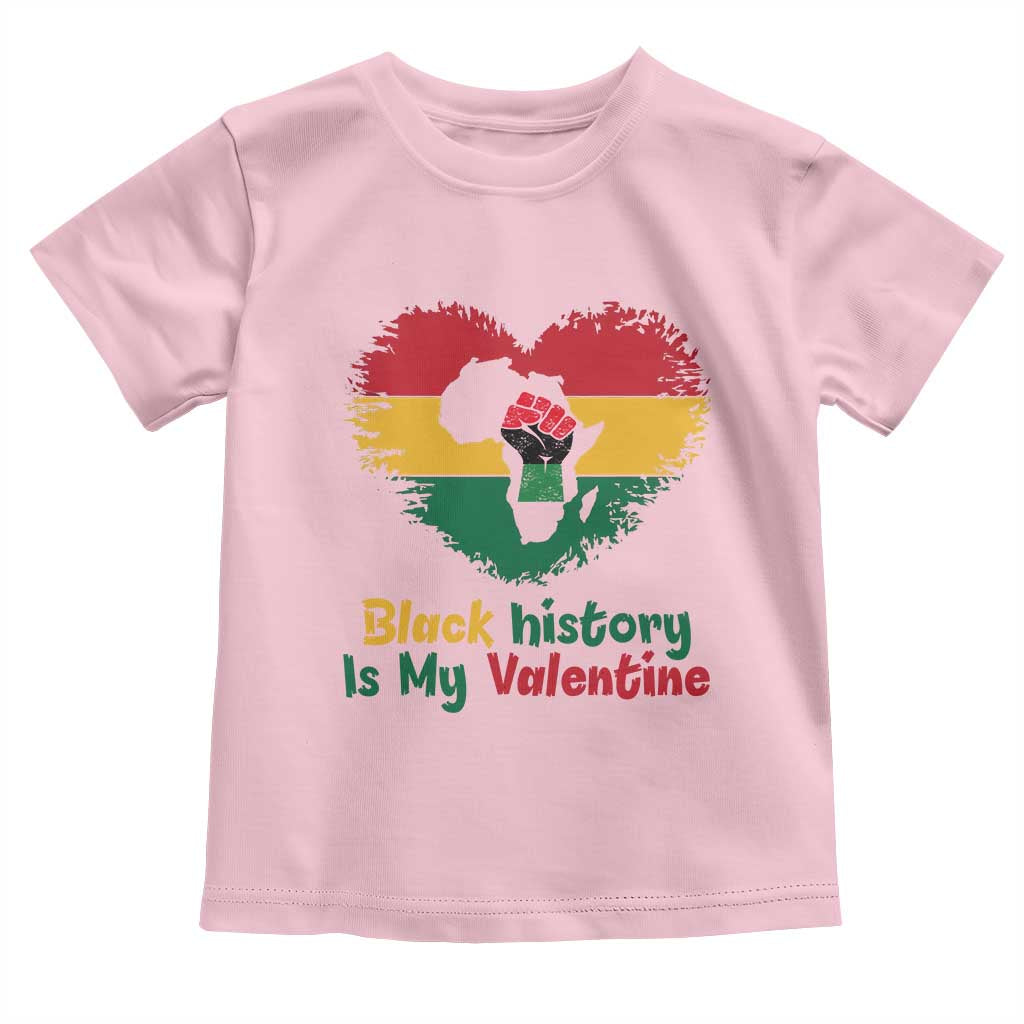 African American Women Pride Toddler T Shirt Black History Is My Valentine - Wonder Print Shop