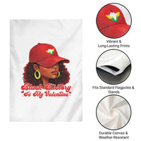 Black History Is My Valentine Garden Flag Melanin Pride Valentines Day Gift - Wonder Print Shop
