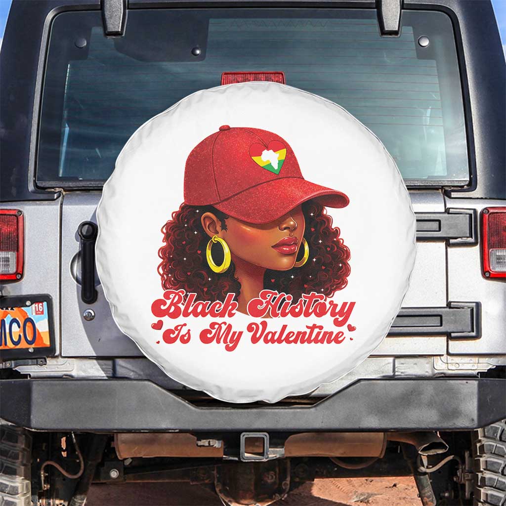 Black History Is My Valentine Spare Tire Cover Melanin Pride Valentines Day Gift - Wonder Print Shop