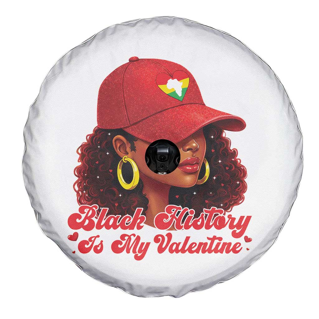 Black History Is My Valentine Spare Tire Cover Melanin Pride Valentines Day Gift - Wonder Print Shop