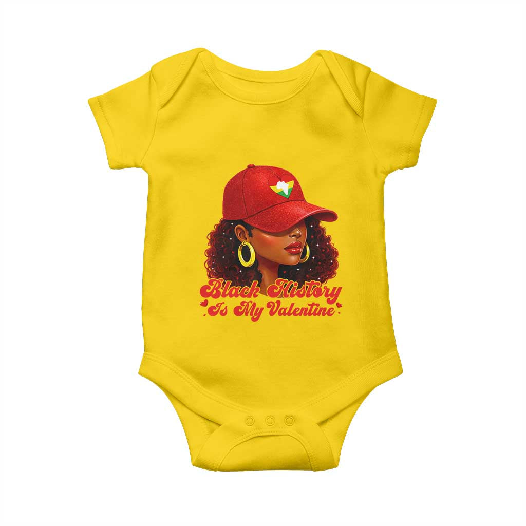 Black History Is My Valentine Baby Onesie Melanin Pride Valentines Day Gift - Wonder Print Shop