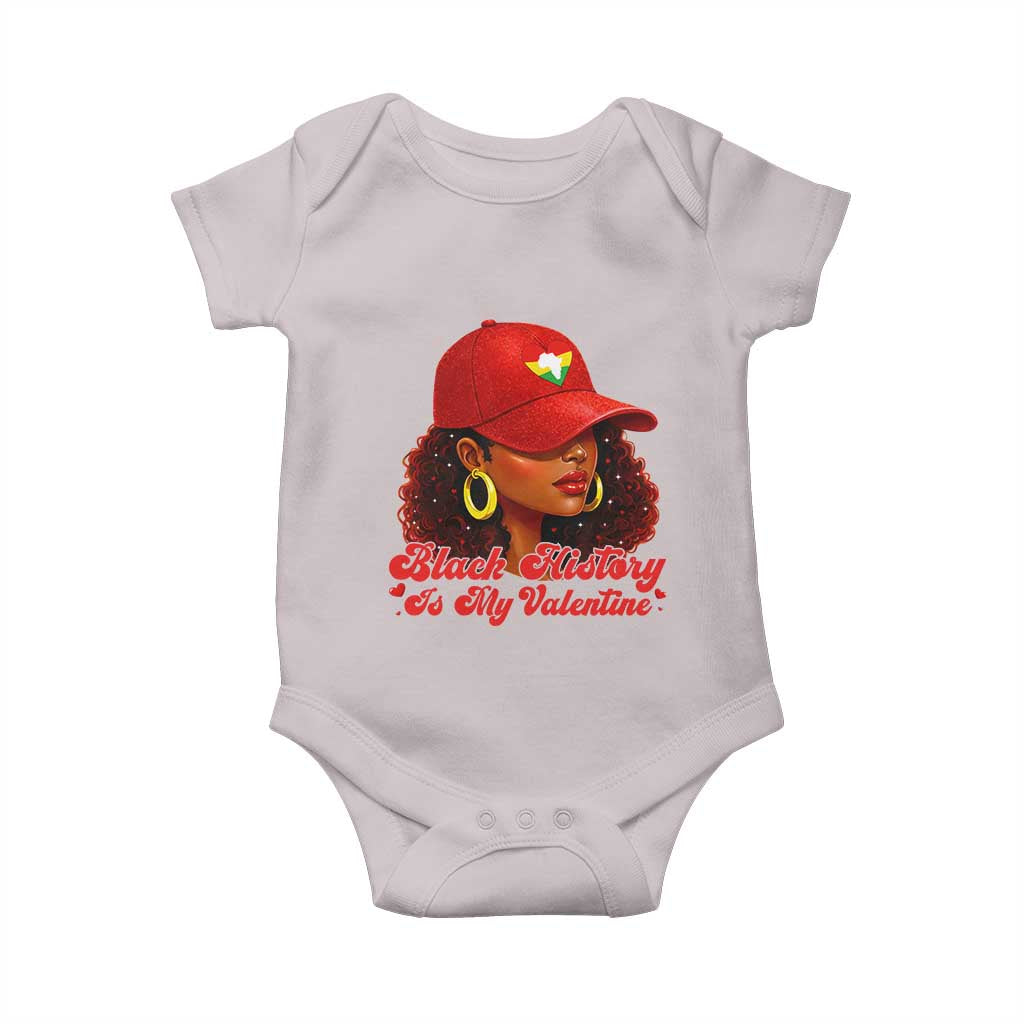 Black History Is My Valentine Baby Onesie Melanin Pride Valentines Day Gift - Wonder Print Shop