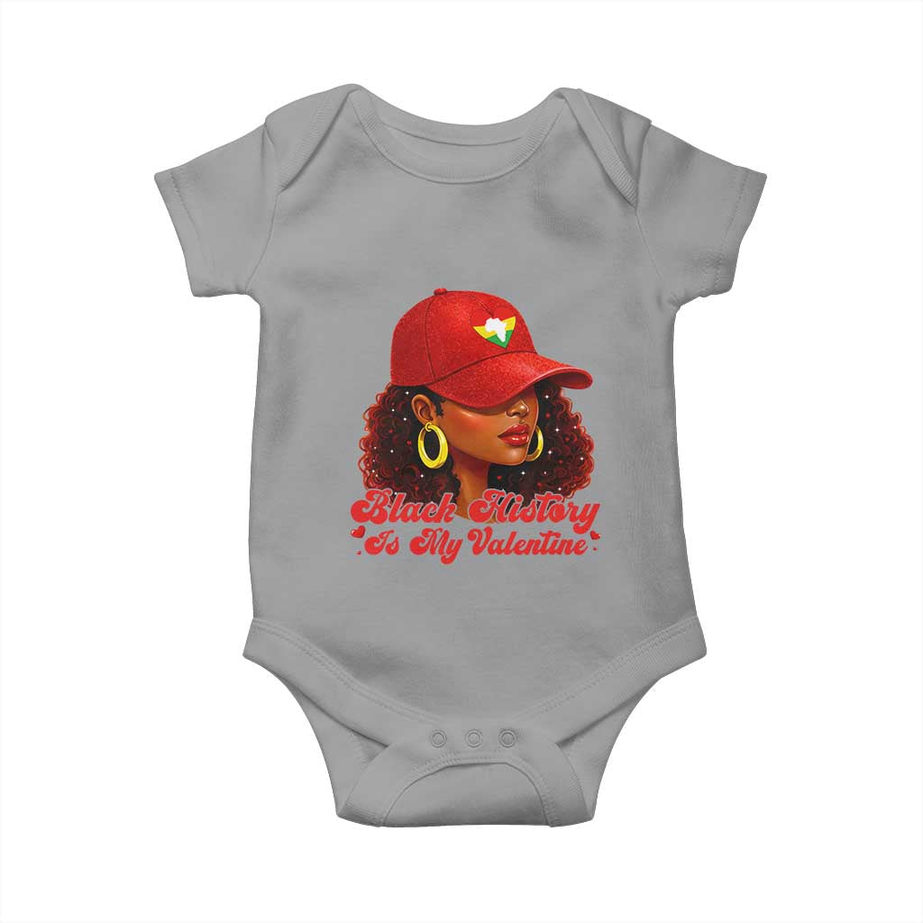 Black History Is My Valentine Baby Onesie Melanin Pride Valentines Day Gift - Wonder Print Shop
