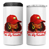 Black History Is My Valentine 4 in 1 Can Cooler Tumbler Melanin Pride Valentines Day Gift - Wonder Print Shop
