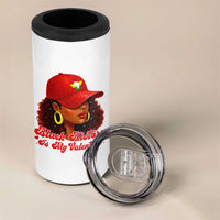 Black History Is My Valentine 4 in 1 Can Cooler Tumbler Melanin Pride Valentines Day Gift - Wonder Print Shop