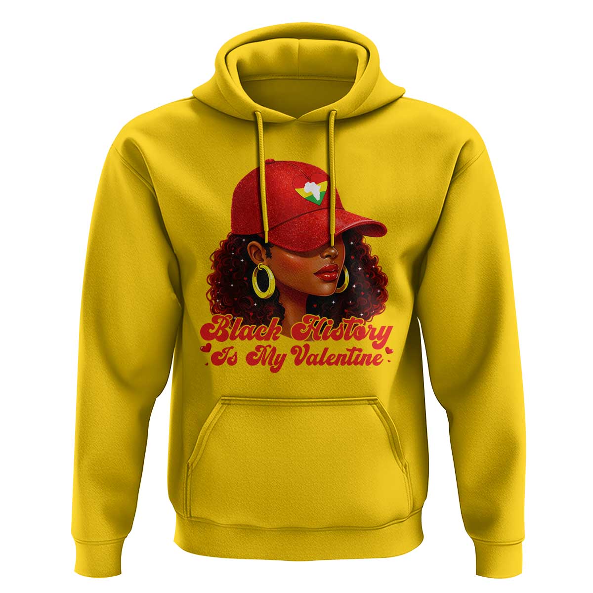 Black History Is My Valentine Hoodie Melanin Pride Valentines Day Gift - Wonder Print Shop
