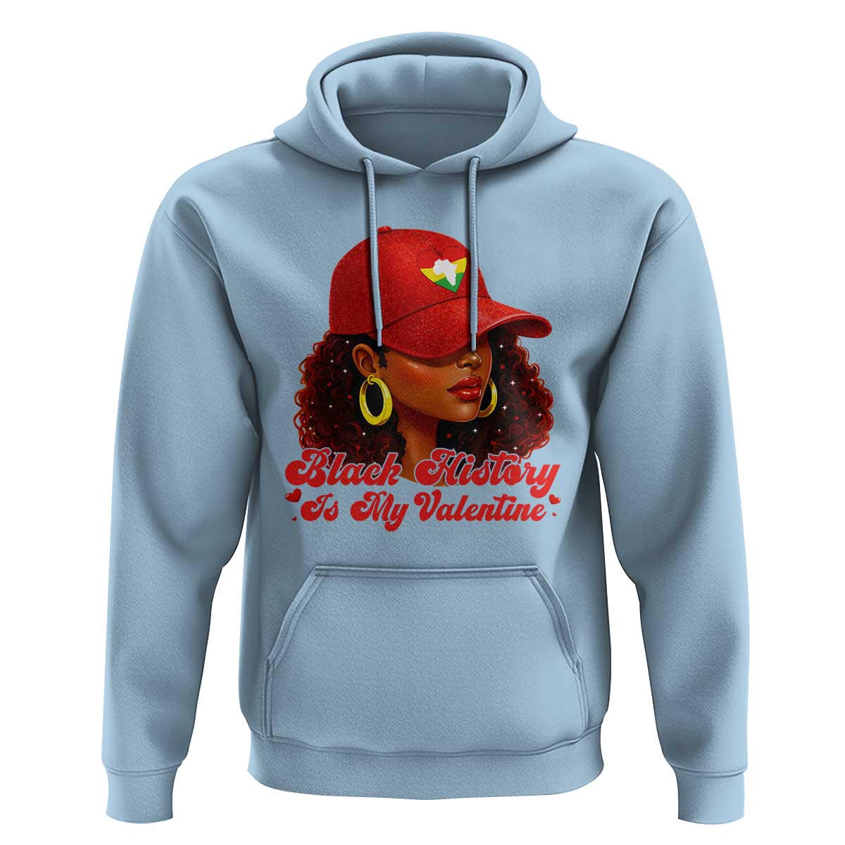 Black History Is My Valentine Hoodie Melanin Pride Valentines Day Gift - Wonder Print Shop