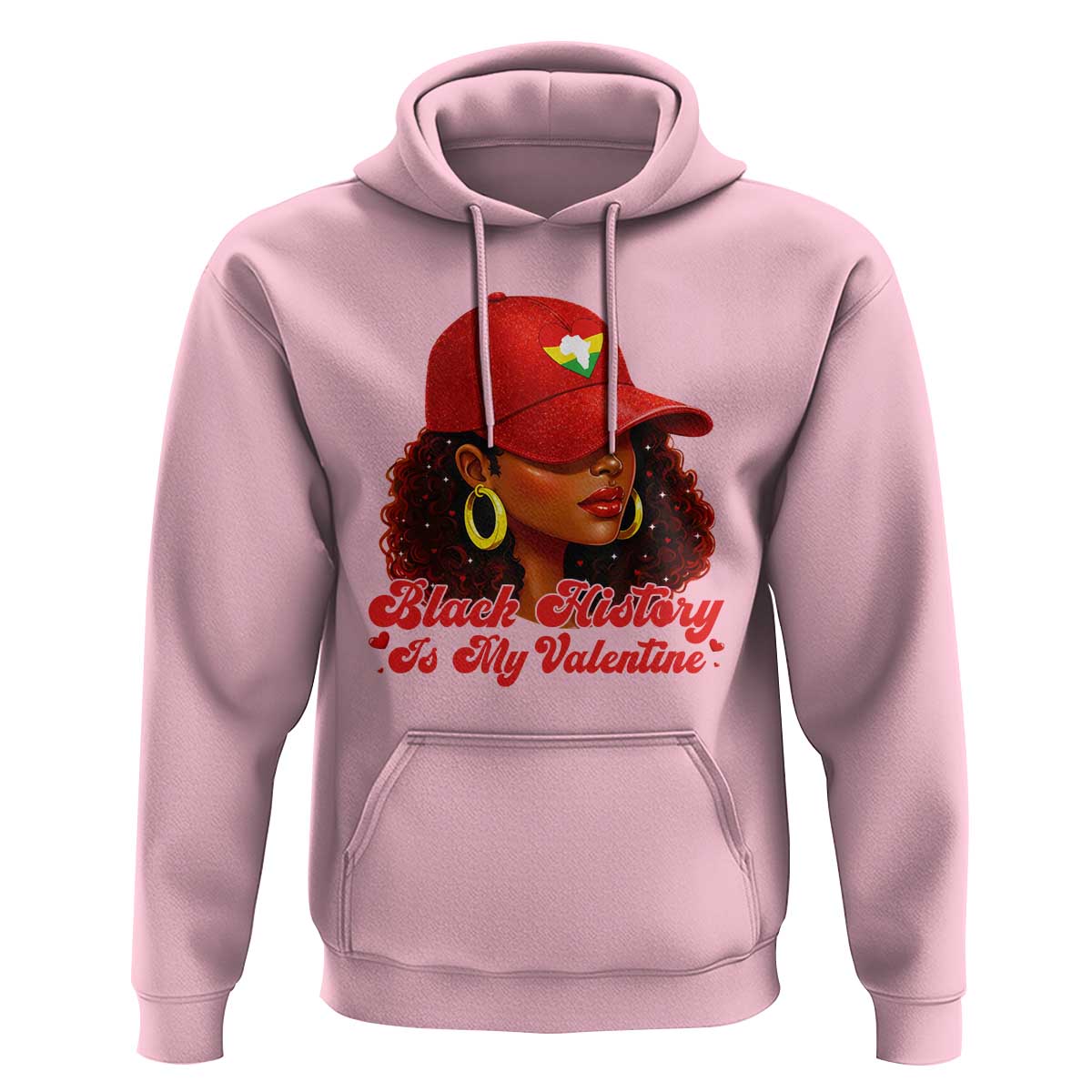 Black History Is My Valentine Hoodie Melanin Pride Valentines Day Gift - Wonder Print Shop
