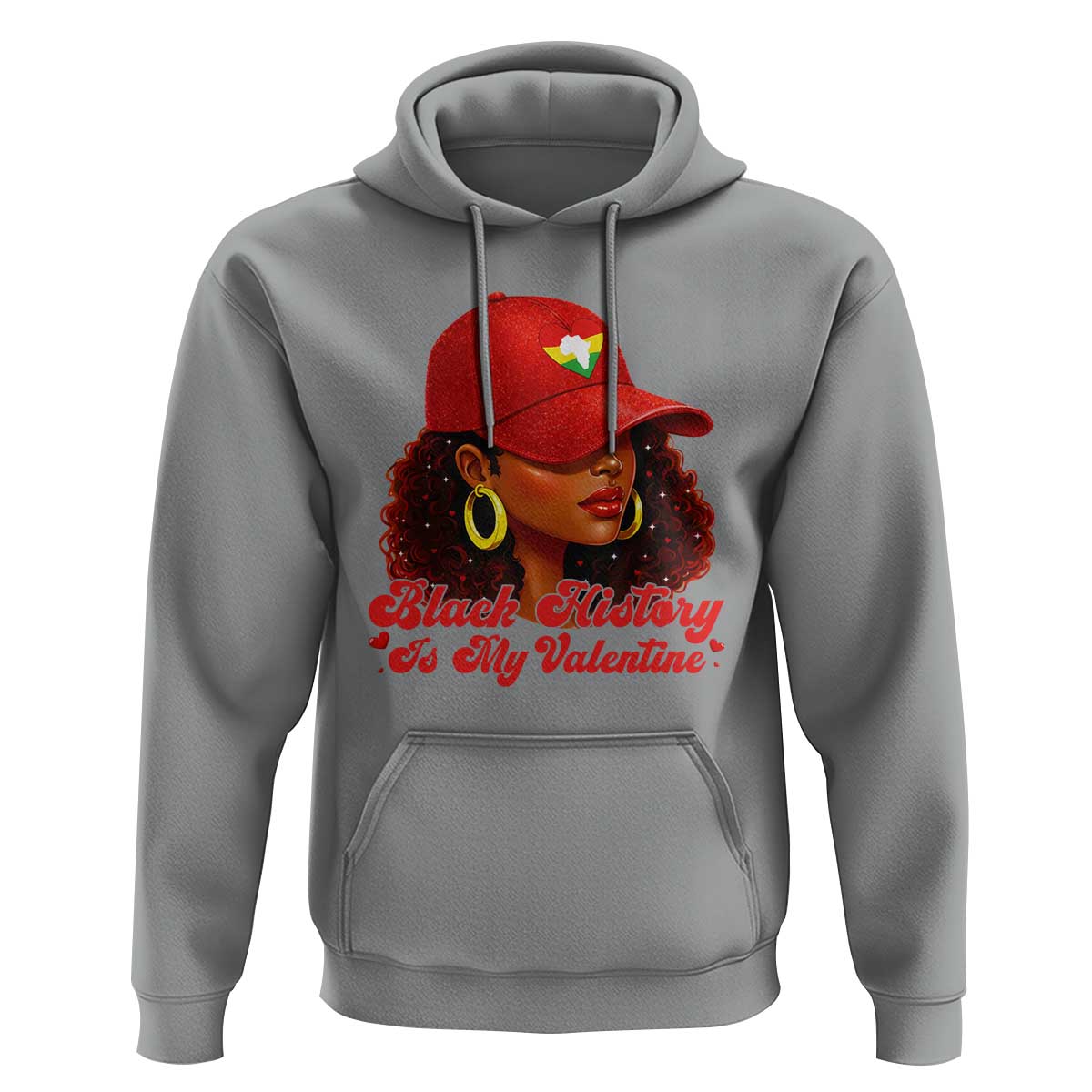 Black History Is My Valentine Hoodie Melanin Pride Valentines Day Gift - Wonder Print Shop