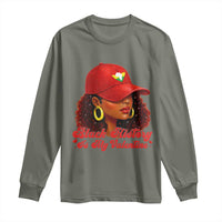 Black History Is My Valentine Long Sleeve Shirt Melanin Pride Valentines Day Gift - Wonder Print Shop