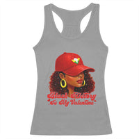 Black History Is My Valentine Racerback Tank Top Melanin Pride Valentines Day Gift - Wonder Print Shop