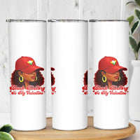 Black History Is My Valentine Skinny Tumbler Melanin Pride Valentines Day Gift - Wonder Print Shop