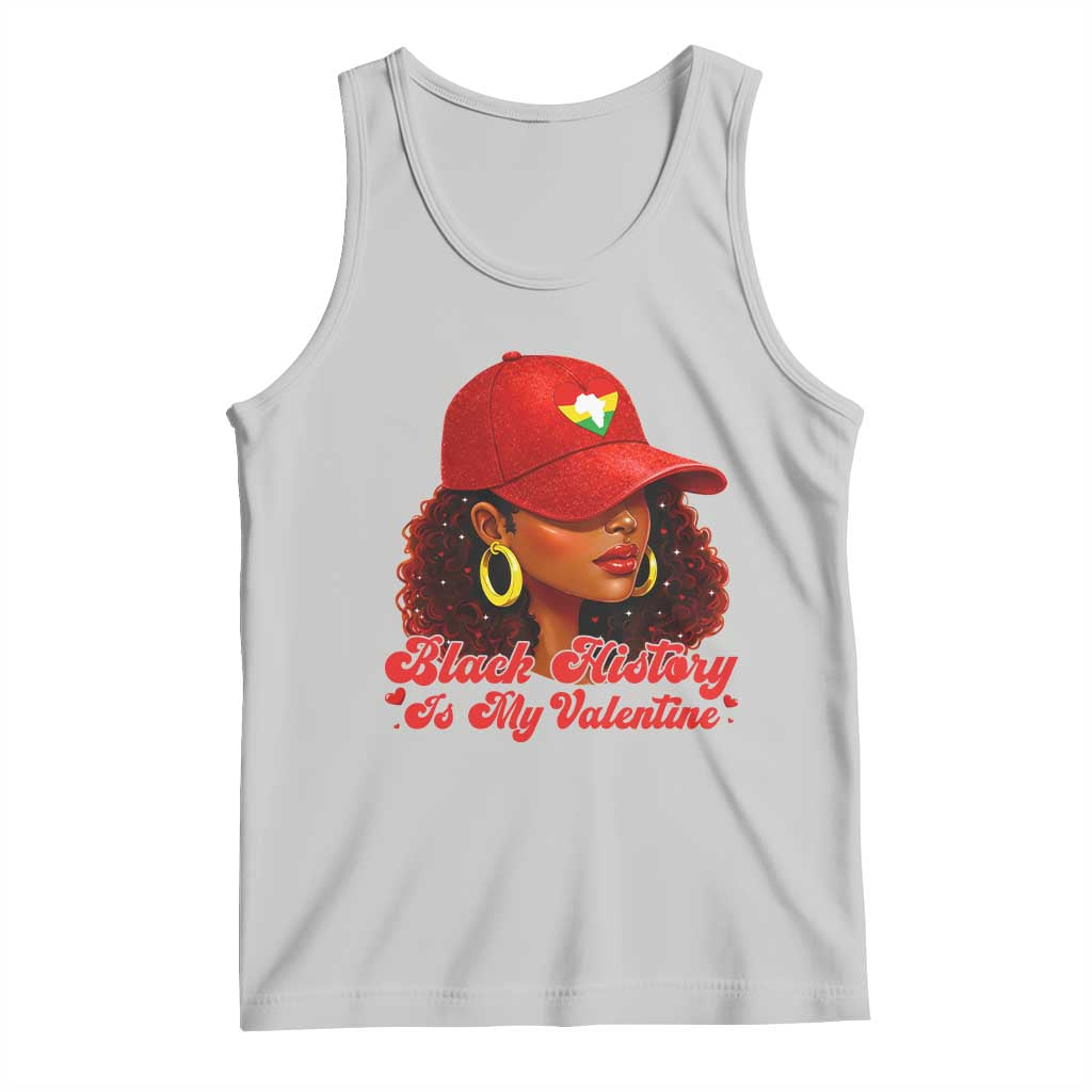 Black History Is My Valentine Tank Top Melanin Pride Valentines Day Gift - Wonder Print Shop