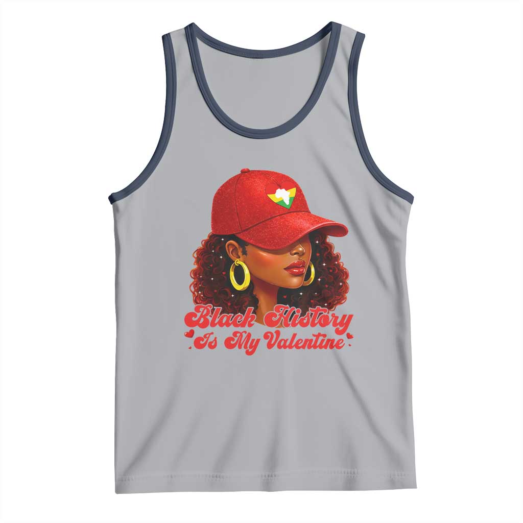 Black History Is My Valentine Tank Top Melanin Pride Valentines Day Gift - Wonder Print Shop