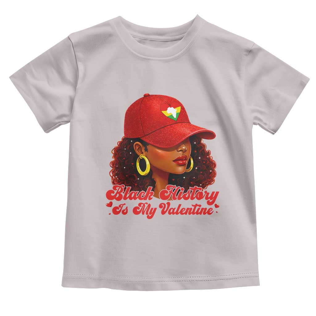 Black History Is My Valentine Toddler T Shirt Melanin Pride Valentines Day Gift - Wonder Print Shop