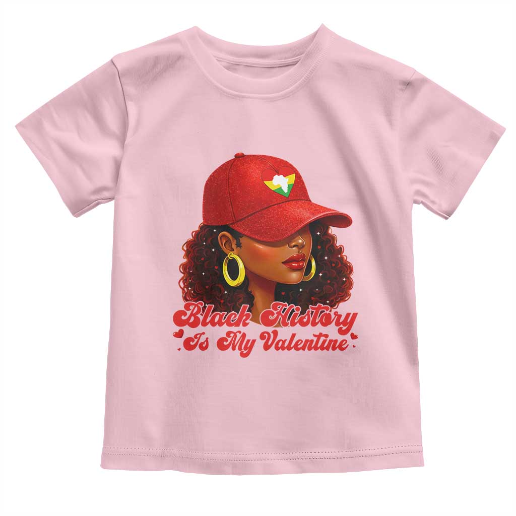 Black History Is My Valentine Toddler T Shirt Melanin Pride Valentines Day Gift - Wonder Print Shop