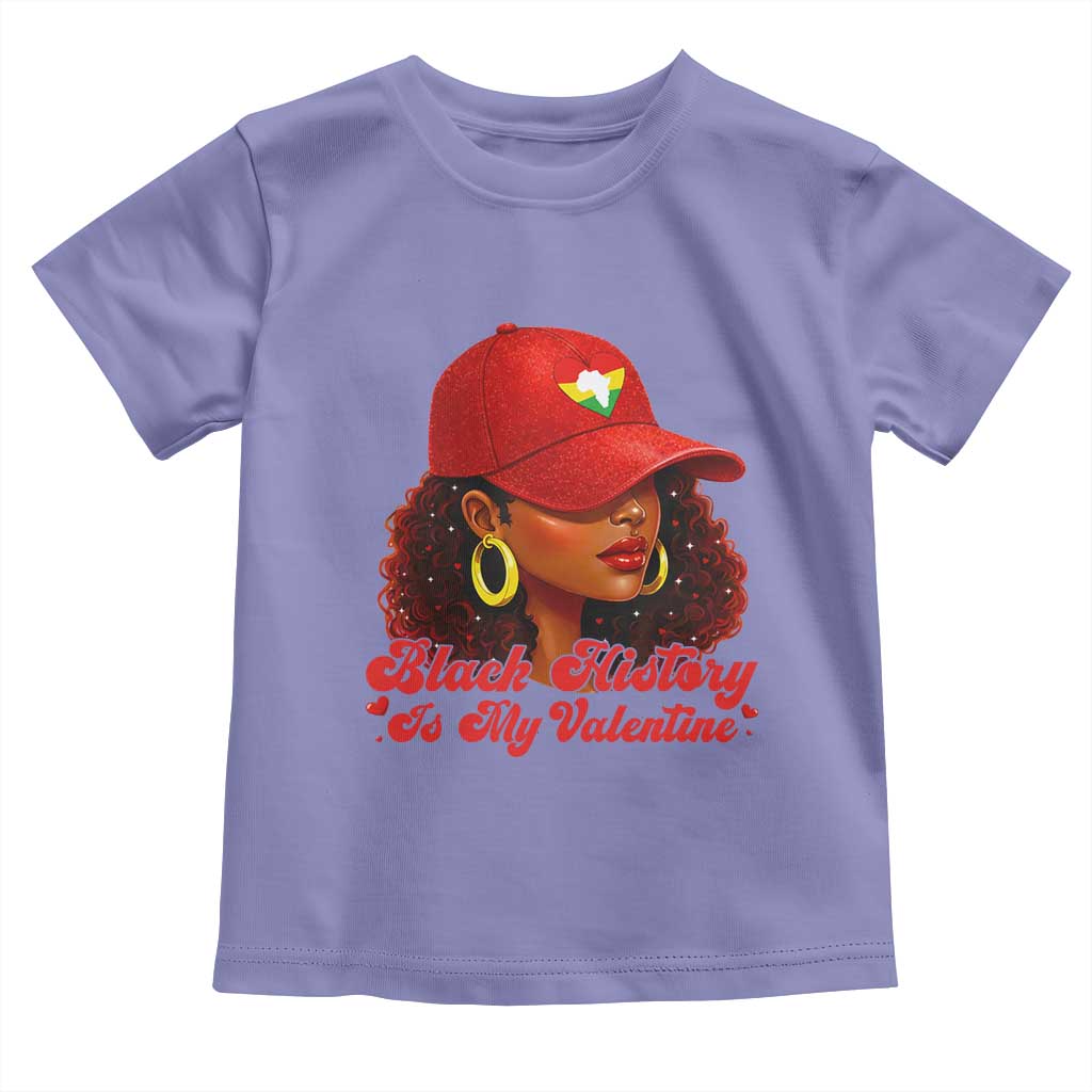 Black History Is My Valentine Toddler T Shirt Melanin Pride Valentines Day Gift - Wonder Print Shop