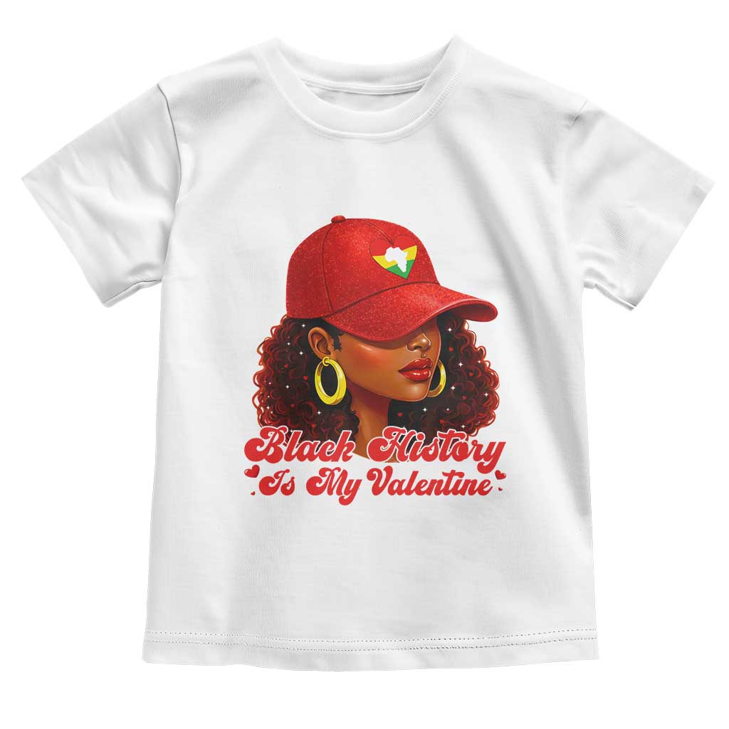 Black History Is My Valentine Toddler T Shirt Melanin Pride Valentines Day Gift - Wonder Print Shop