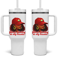 Black History Is My Valentine Tumbler With Handle Melanin Pride Valentines Day Gift - Wonder Print Shop