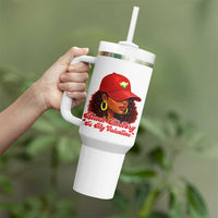 Black History Is My Valentine Tumbler With Handle Melanin Pride Valentines Day Gift - Wonder Print Shop