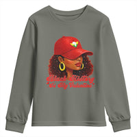 Black History Is My Valentine Youth Sweatshirt Melanin Pride Valentines Day Gift - Wonder Print Shop