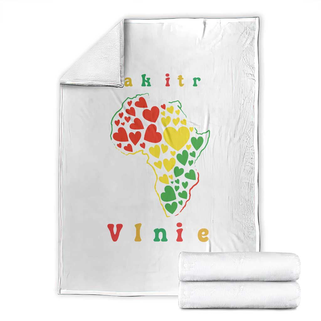 Melanin Queen Black History Month Throw Blanket Is My Valentine - Wonder Print Shop